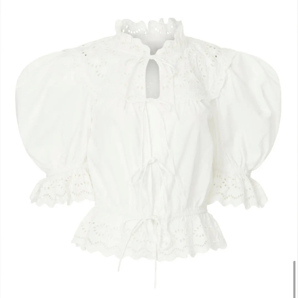 Sea New York Georgina Eyelet White Top - Picture 5 of 8